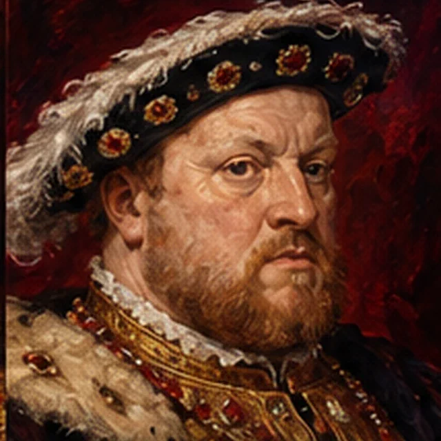 Illustrated portrait of Henry VIII